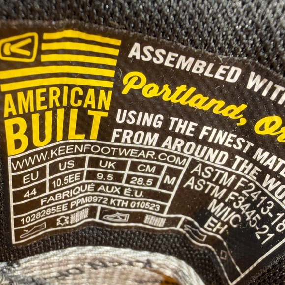 KEEN Men's Dark Brown Work Boots Utility Footwear NEW in‎ Box Size 10.5EE - Picture 9 of 14